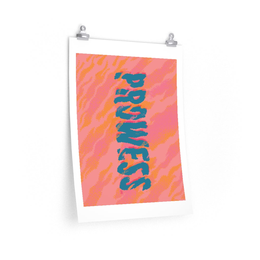 Prowess - Typographic Collection Poster
