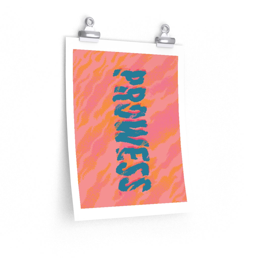Prowess - Typographic Collection Poster